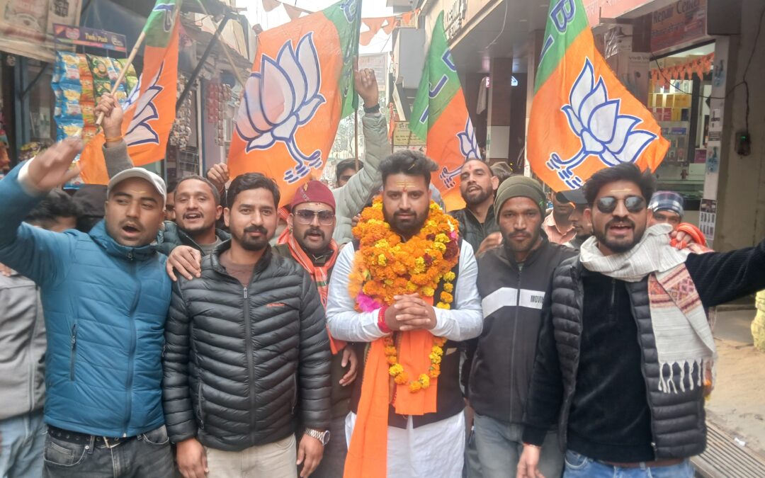 युवा मोर्चा के नवनियुक्त जिलाध्यक्ष राणा का कार्यकर्ताओं ने किया फूलमालाओं से भव्य स्वागत